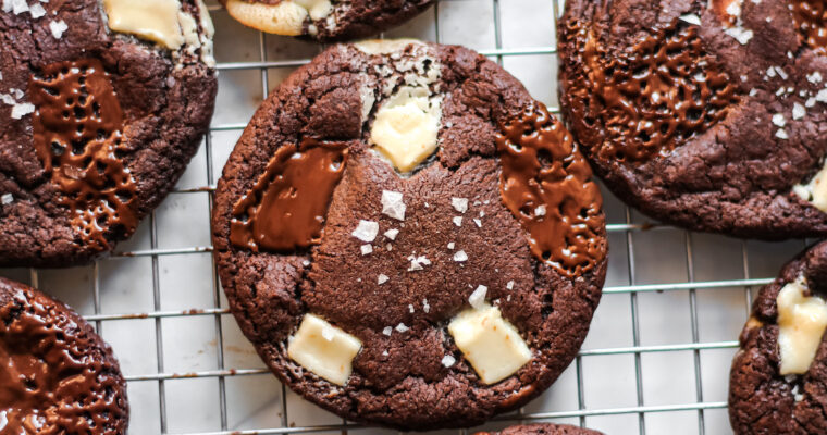 Vegan Triple Chocolate Cookies