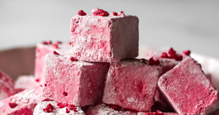 Vegan Cherry Marshmallows