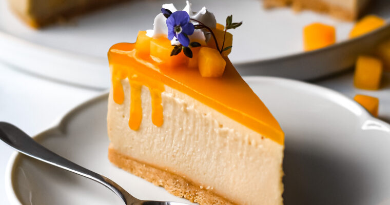 Vegan Mango Cheesecake (No-bake)