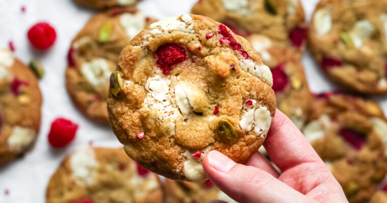 White Chocolate and Raspberry Cookies