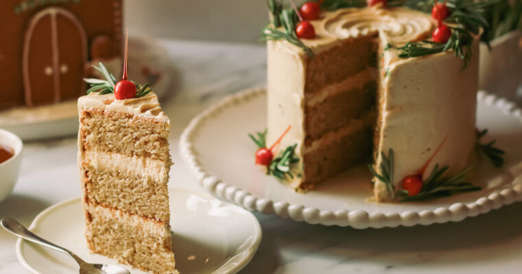 Salted Caramel Cake (vegan)