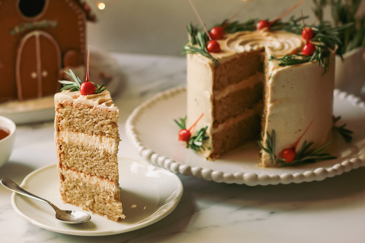 Salted Caramel Cake (vegan)