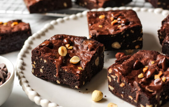 Vegan Hazelnut Brownies