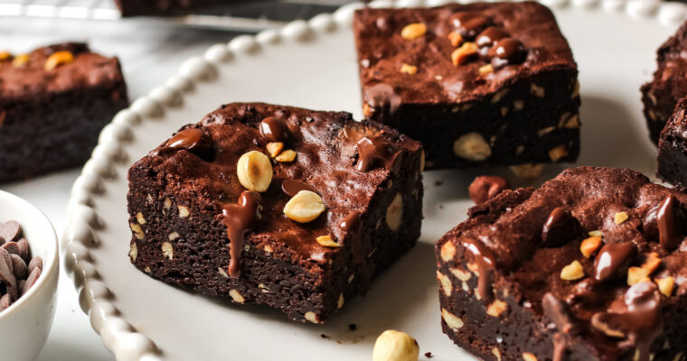 Vegan Hazelnut Brownies