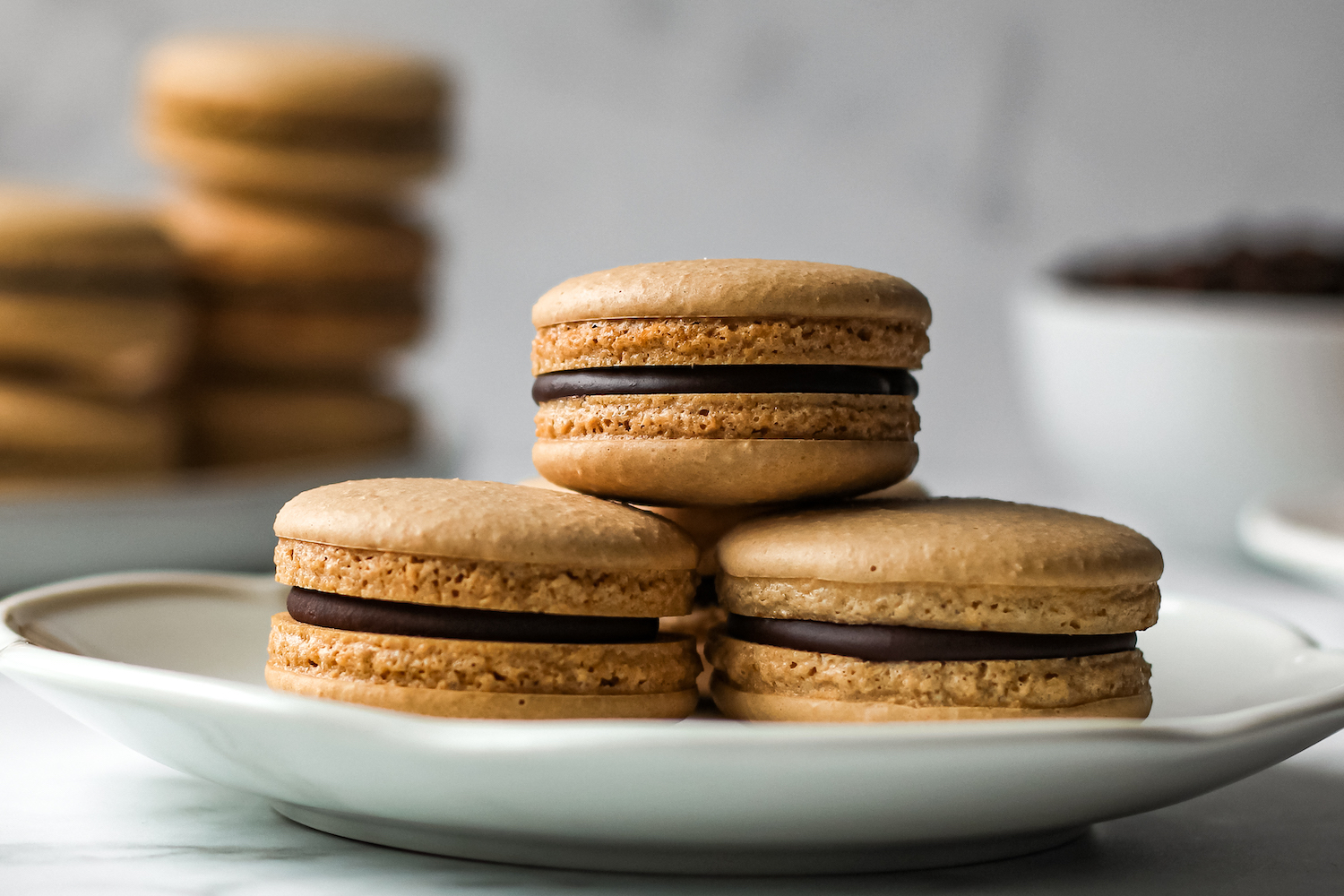 Vegan Coffee Macarons