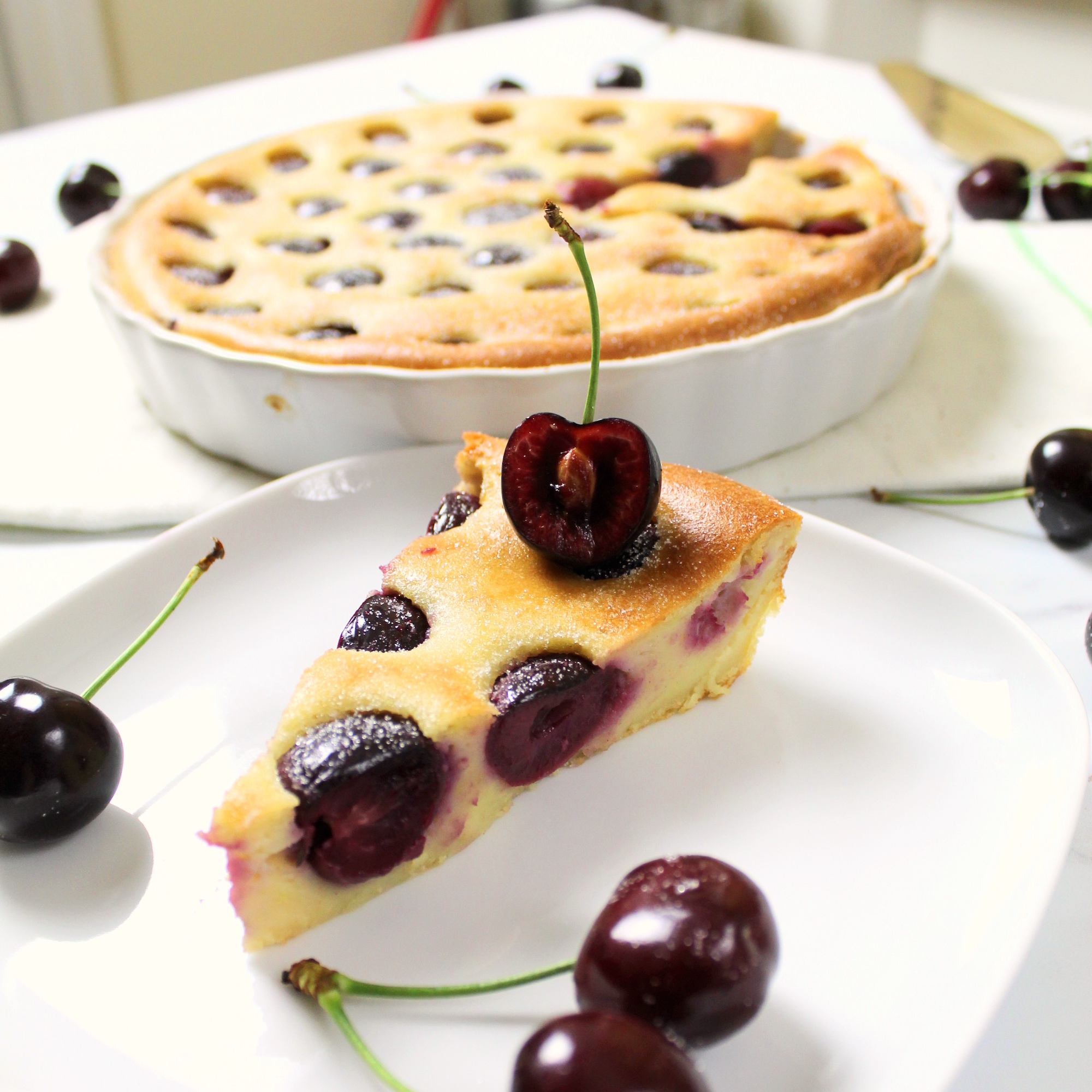 Vegan Cherry Clafoutis