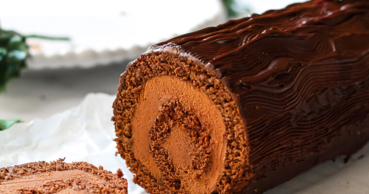 Easy Vegan Yule Log