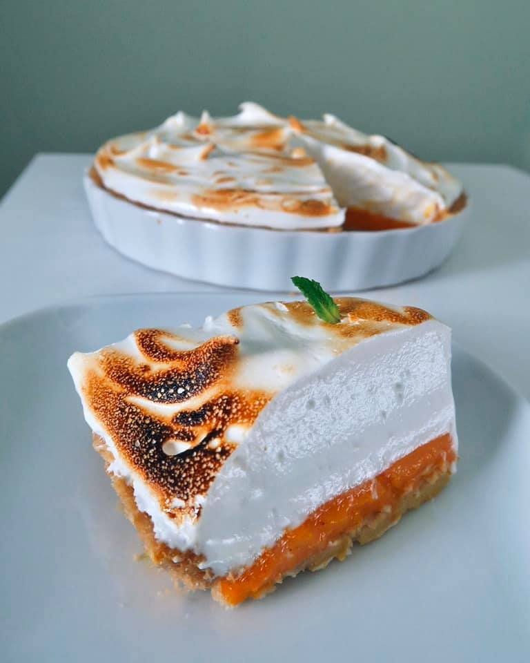 Lemon and Sea Buckthorn Meringue Pie