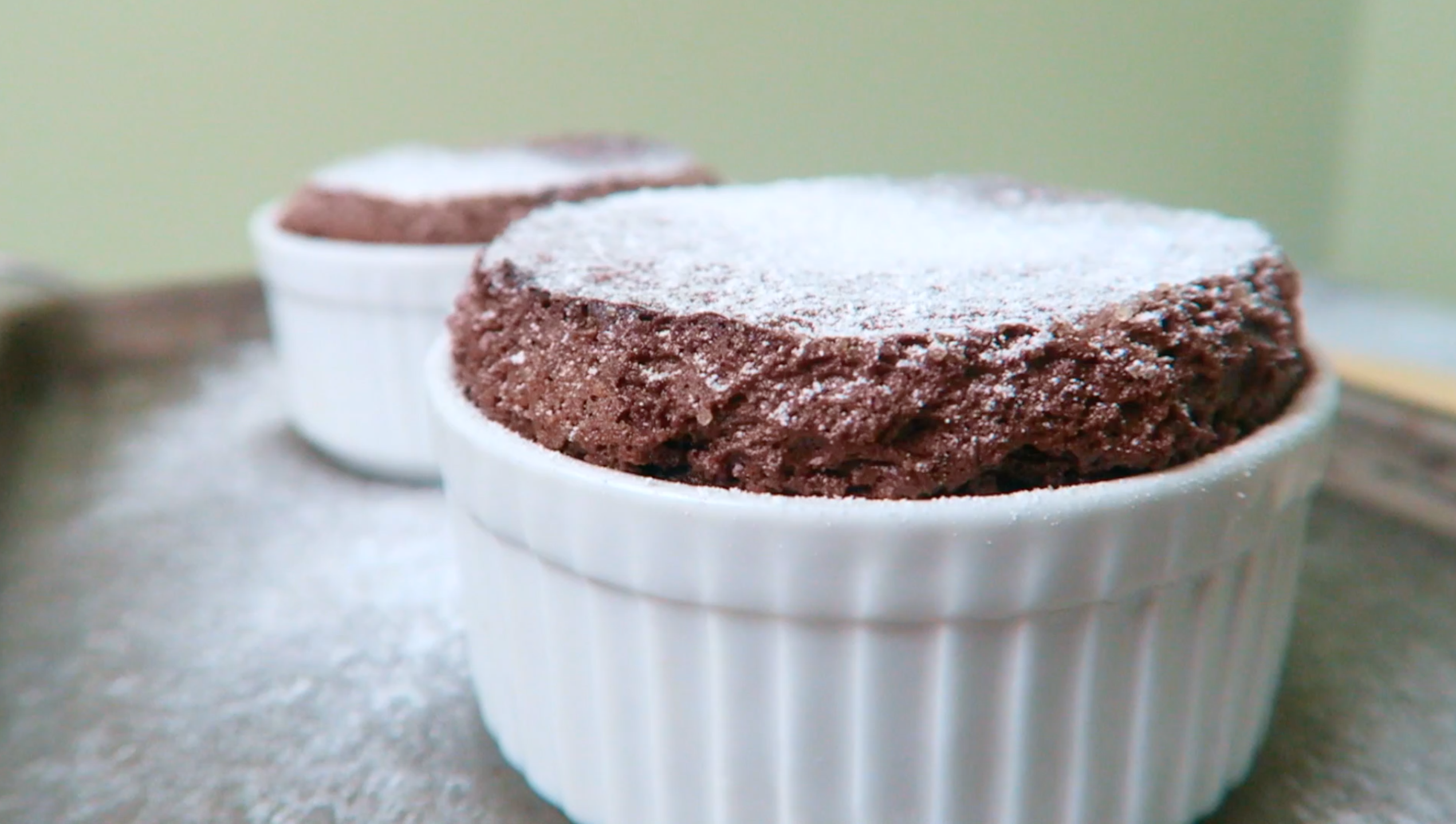 Vegan Chocolate Soufflé